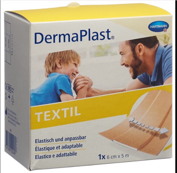 DermaPlast® Textil Schnellverband 6cmx5m beige
