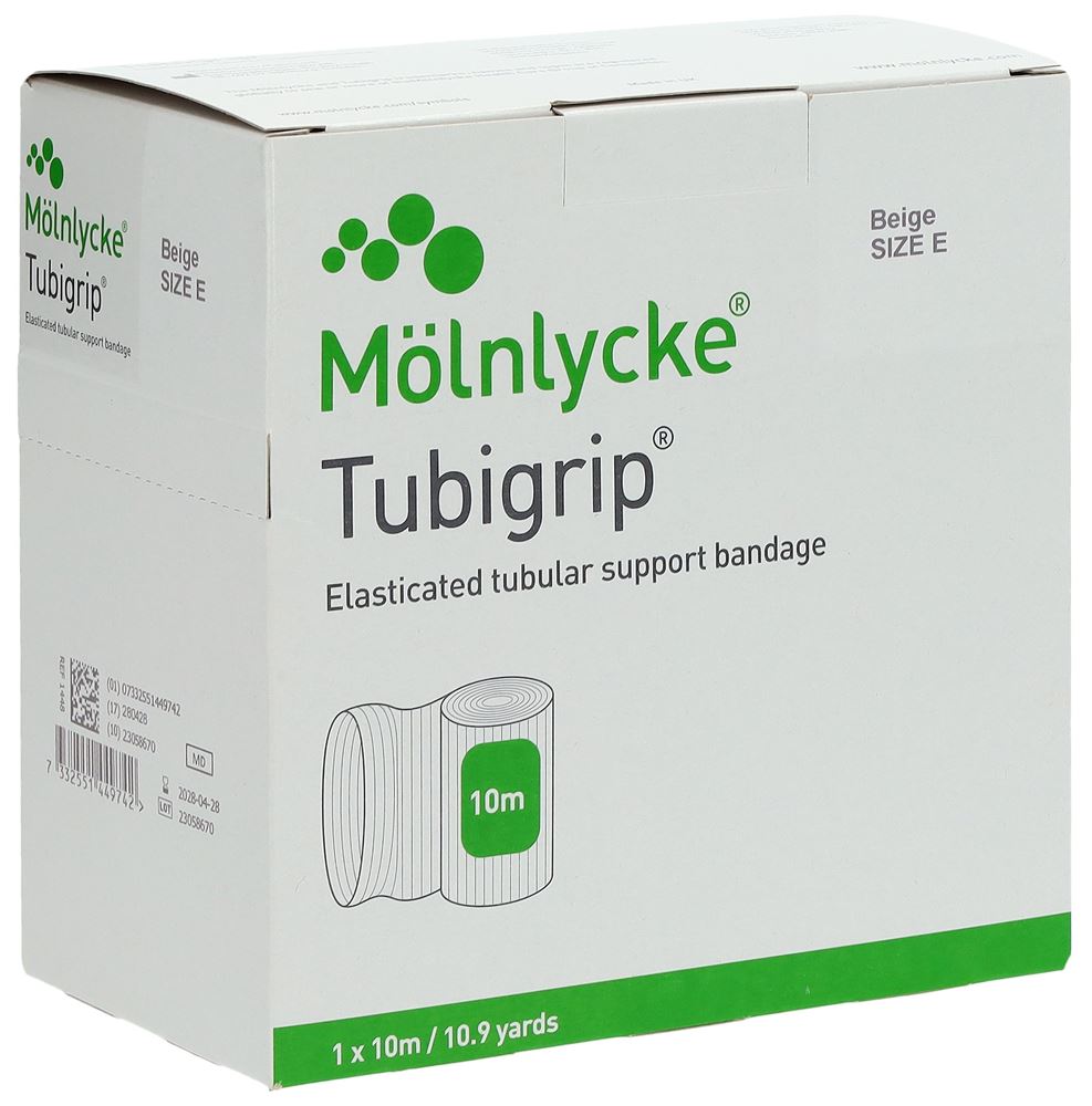 Tubigrip Schlauchbandage E 1mx8.75cm beige 12 Stück