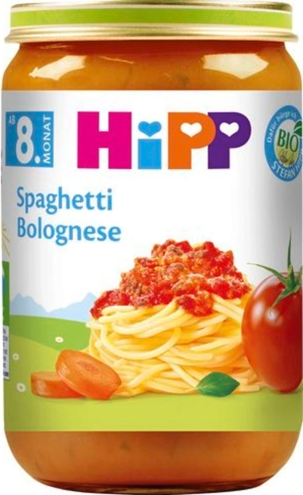 HIPP Bio Spaghetti Bolognese Glas 220g
