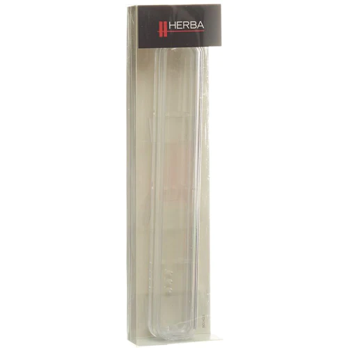 Herba Zahnbürstenköcher transparent mit Silberrand Herba Zahnbürstenköcher transparent mit Silberrand