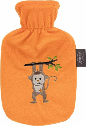 FASHY Kinderwärmflasche 0.8l Flausch Affe Aiko