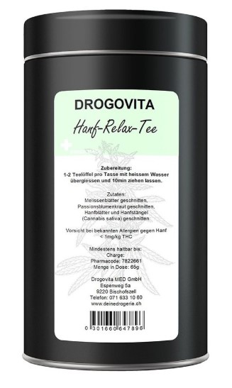 Drogovita Hanf Relax Tee Beutel 65g