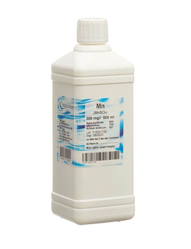 OLIGOPHARM Mangan Lös 300 mg/l 500ml