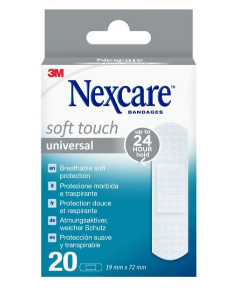 3M NEXCARE Soft Touch univer Pflas 19x72mm 20 Stück 3M NEXCARE Soft Touch univer Pflas 19x72mm 20 Stück