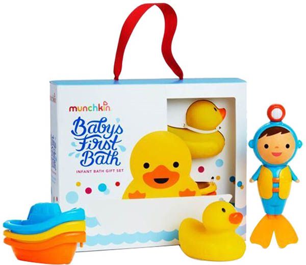 MUNCHKIN Baby's 1st Bath Geschenkset 18M+