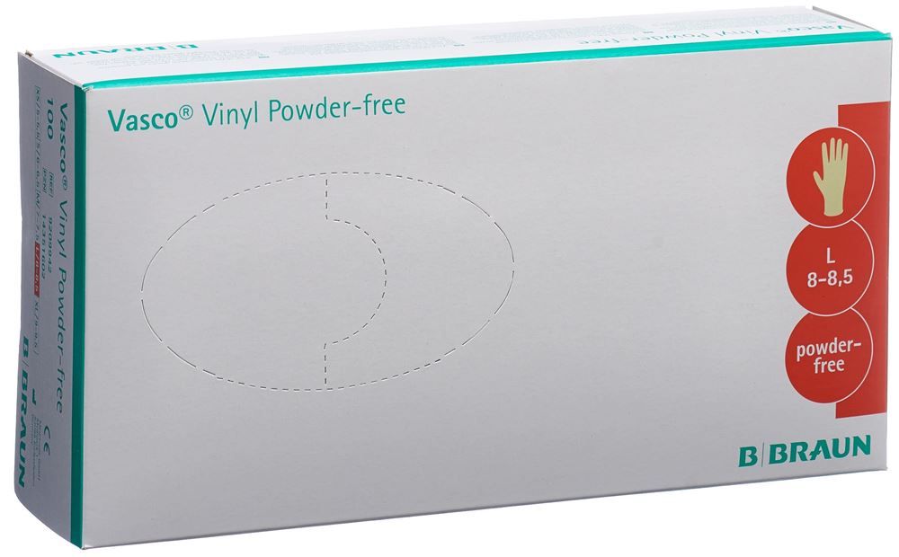 Vasco Handschuhe L Vinyl 100 Stück