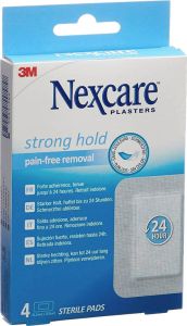 3M Nexcare Strong Hold Pads Pain Free Removal 76.2x101mm 4 Stück 3M Nexcare Strong Hold Pads Pain Free Removal 76.2x101mm 4 Stück