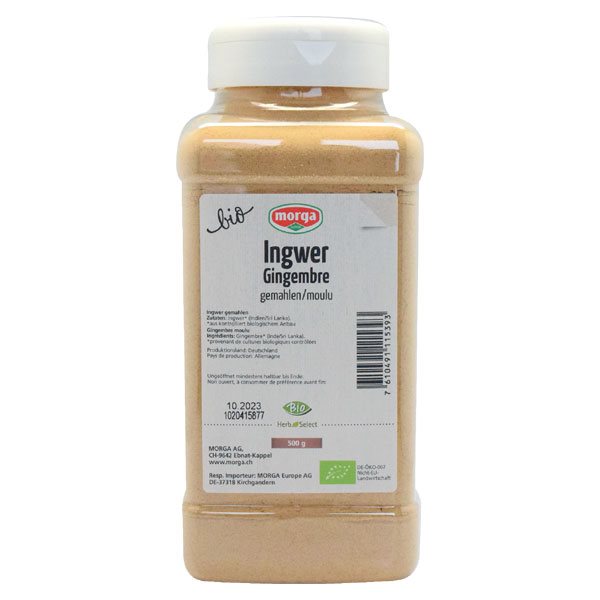 MORGA Gewürz Ingwer gemahlen Bio Ds 500g MORGA Gewürz Ingwer gemahlen Bio Ds 500g