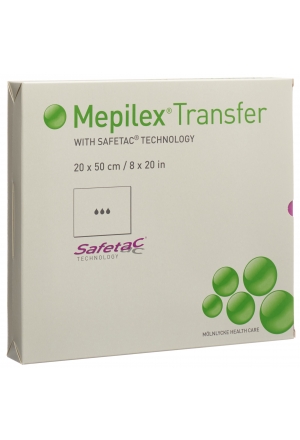 Mepilex Transfer Safetac Wundauflage 20x50cm Silikon 4 Stück