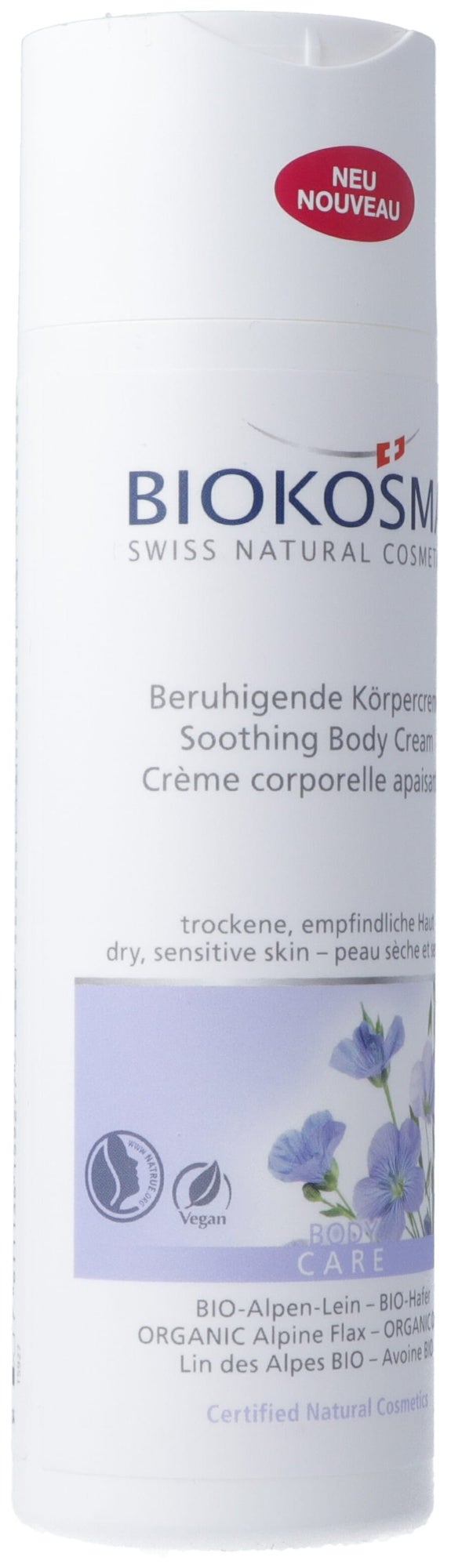 BIOKOSMA Körpercreme Alpen-Lein Hafer BIO Fl 200 ml