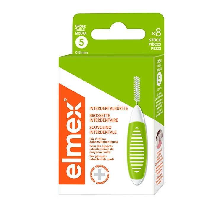 ELMEX Interdentalbürsten 0.8mm grün 8 Stück ELMEX Interdentalbürsten 0.8mm grün 8 Stück