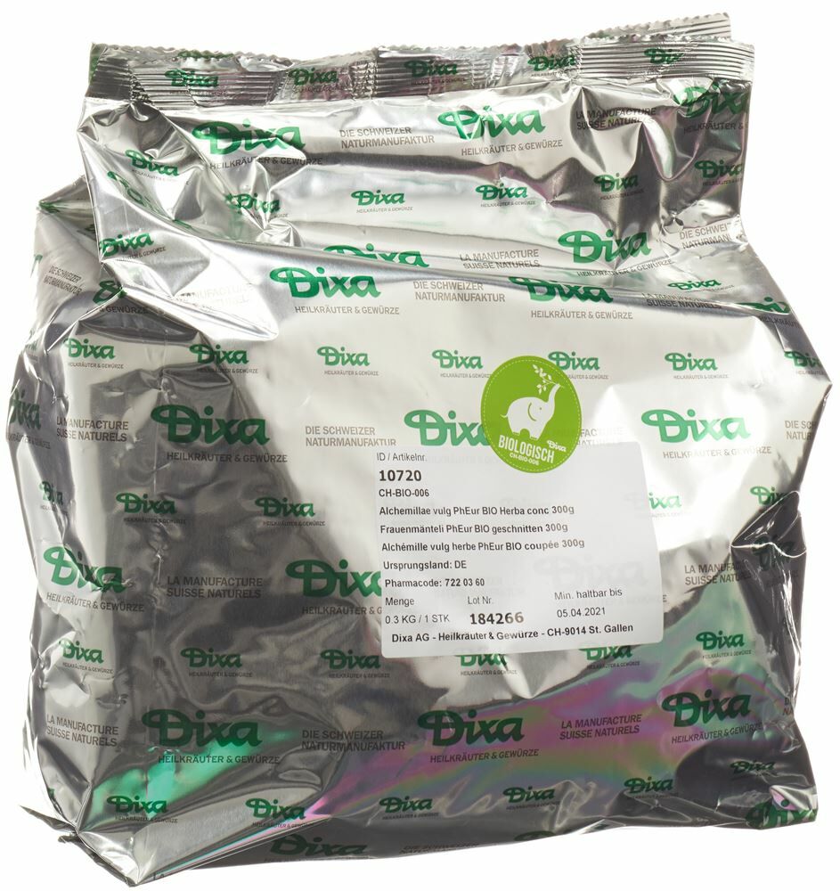 DIXA Frauenmänteli PhEur BIO geschnitten 300g DIXA Frauenmänteli PhEur BIO geschnitten 300g