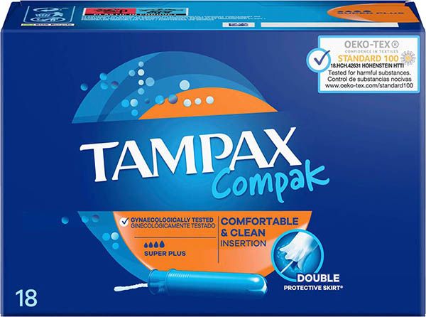 Tampax Tampons Compak Super Plus 18 Stück