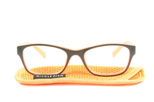 Nicole Diem Lesebrille Nico Orange Schwarz 3.0 dpt