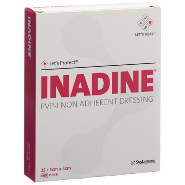 Inadine Wundauflage 5x5cm steril Btl 25 Stück Inadine Wundauflage 5x5cm steril Btl 25 Stück