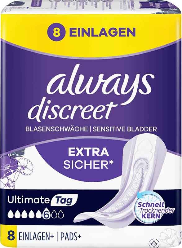 always Discreet Inkontinenz Ultimate Tag 8 Stück always Discreet Inkontinenz Ultimate Tag 8 Stück