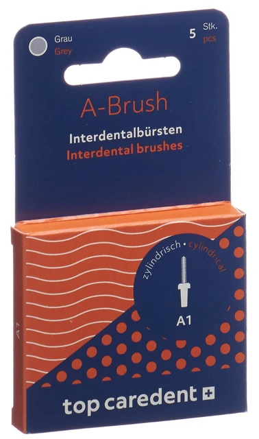 TOP CAREDENT IDBH-X Interdentalbürste Grau 5 Stück