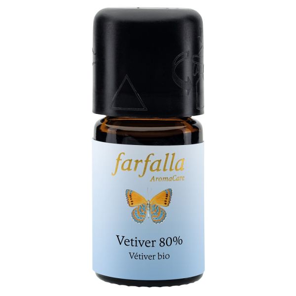 FARFALLA Vetiver 80% Öth/Öl Bio Fl 5ml FARFALLA Vetiver 80% Öth/Öl Bio Fl 5ml