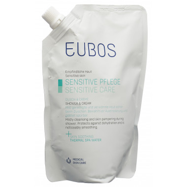 Eubos Sensitive Dusch + Creme refill 400ml
