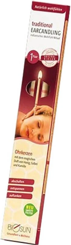 BIOSUN traditional Ohrkerzen konisch 1 Paar