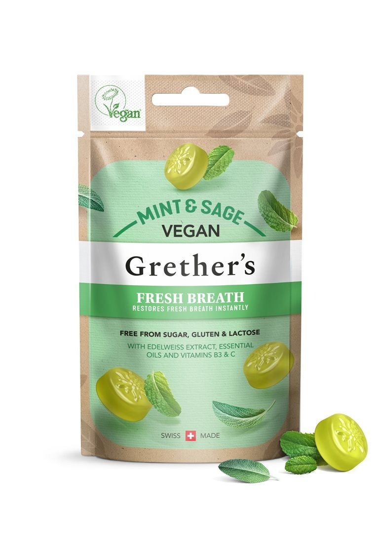 Grethers Fresh Breath Minze Salbei Pastillen vegan Btl 45g Grethers Fresh Breath Minze Salbei Pastillen vegan Btl 45g