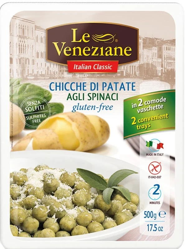 LE VENEZIANE Gnocchi mit Spinat glutenfrei 500g