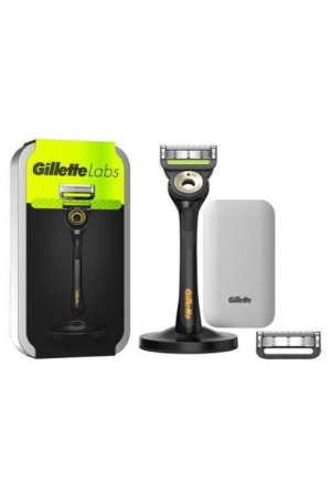 GILLETTE LABS Rasierapparat mit 2 Kling Reiseetui