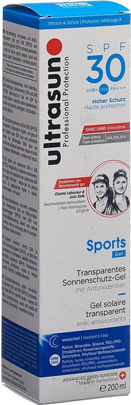 Ultrasun Sports Gel SPF 30 Fl 200ml Ultrasun Sports Gel SPF 30 Fl 200ml