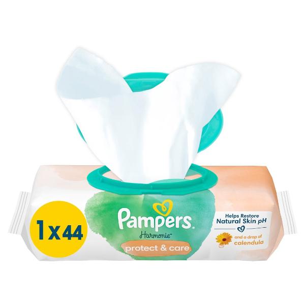 Pampers Feuchte Tücher Harmonie Calendula 44 Stück