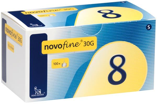 Novofine Injektionsnadeln 30G 8mm 100 Stück Novofine Injektionsnadeln 30G 8mm 100 Stück