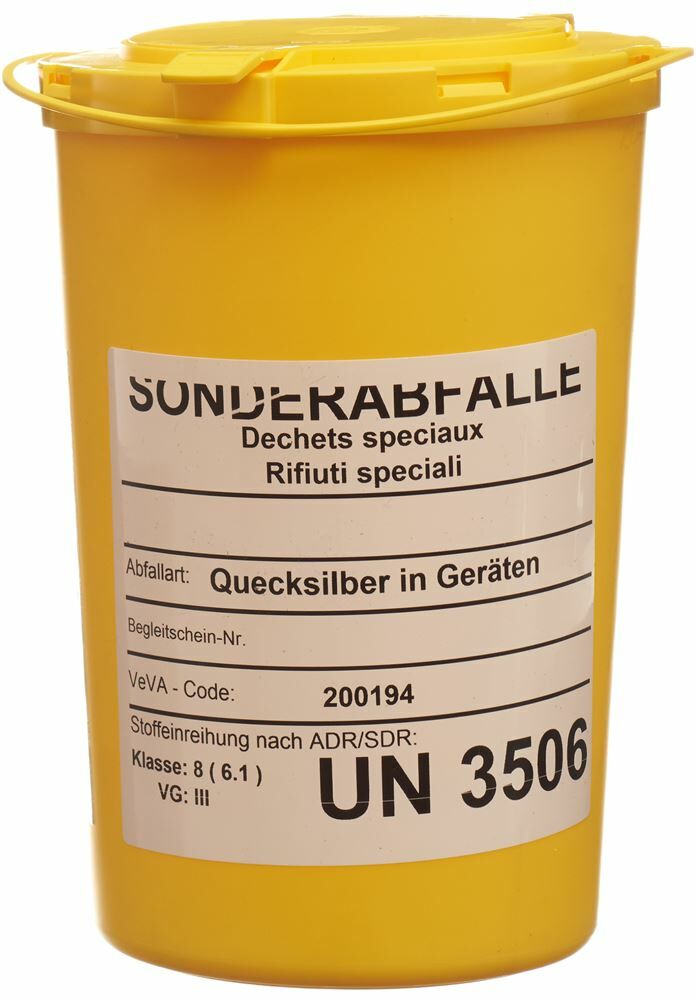 E SAFE Quecksilber Entsorgungsbox 2.0l