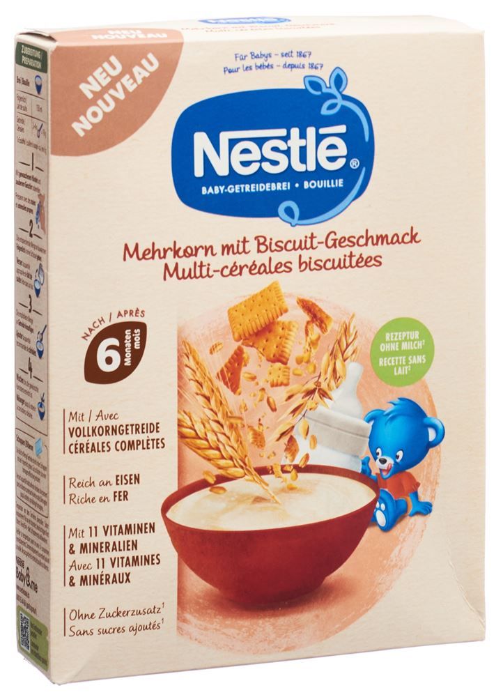 Nestlé Baby-Getreidebrei Mehrkorn m Biscuit 180g