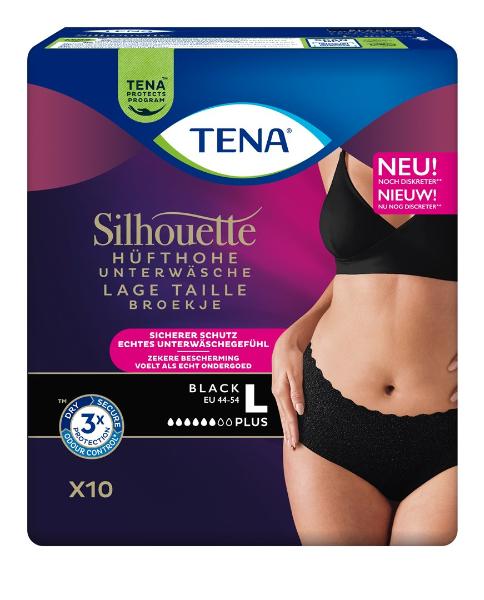 TENA Silhouette Plus L 95-125cm black 10 Stück