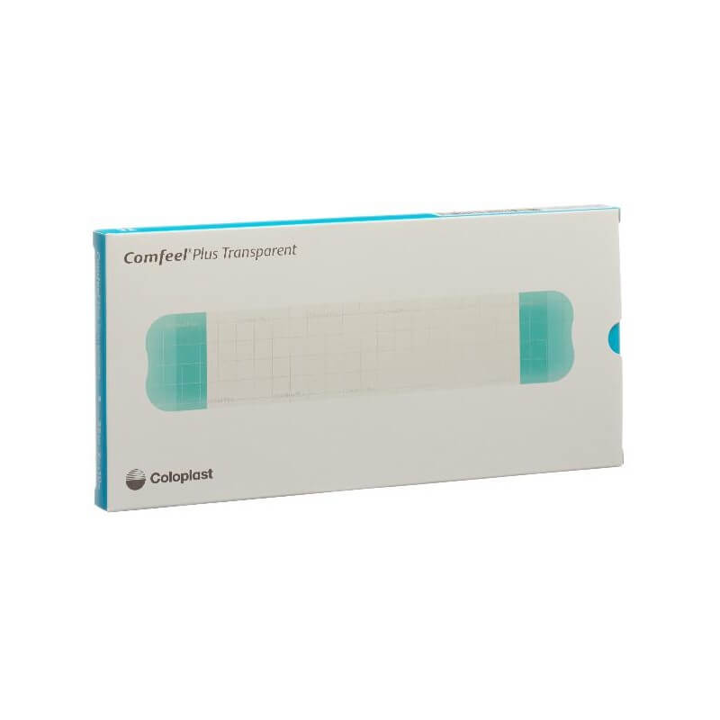 Comfeel Plus Transparent Hydrokolloid Verband 5x25cm 5 Stück