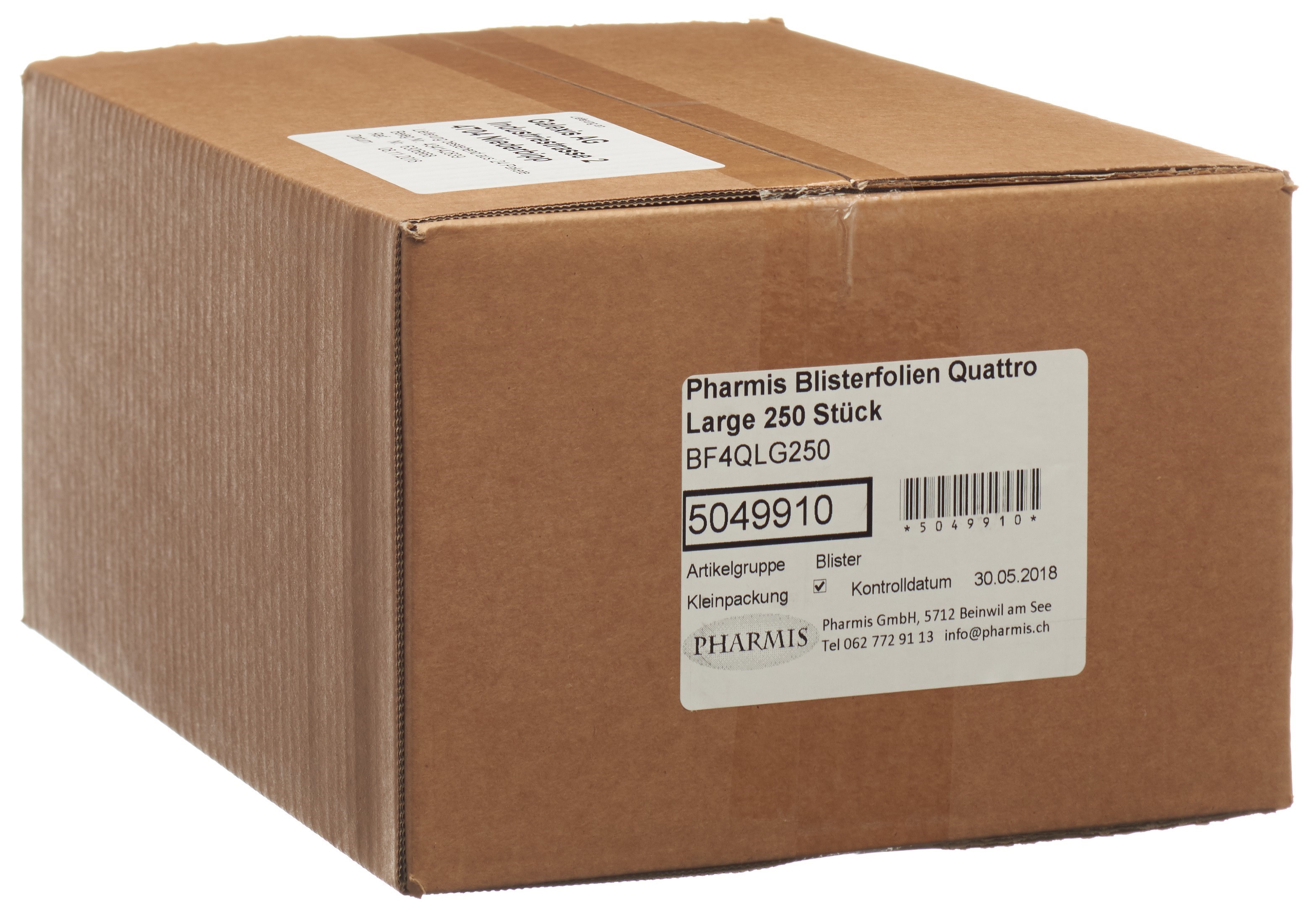 Pharmis Blisterfolien Quattro Large 250 Stück