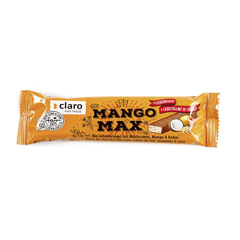 CLARO Mango Max Mango-Kokos-Riegel Bio 33g