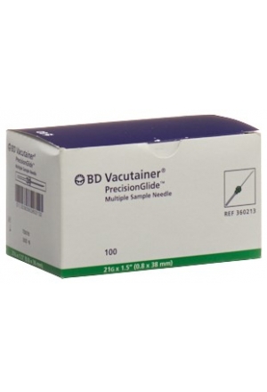 VACUTAINER Kanüle 21G 0.8x38mm grün 100 Stück