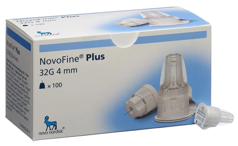 NOVOFINE Plus Injektionsnadeln 4mm 32G 100 Stück