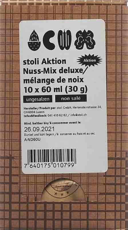 STOLI Nuss-Mix deluxe Aktion ungesalzen 10 x 30g
