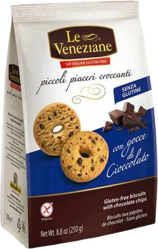LE VENEZIANE Cookies Schokostücke glutenfrei 250g