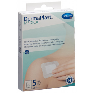 DermaPlast Medical Vliesverband 7.2x5cm 5 Stück DermaPlast Medical Vliesverband 7.2x5cm 5 Stück
