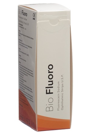 BIOFLUORO Fluorescein Ophtalmic Strips 100 Stück