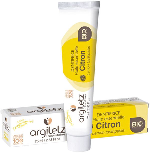 ARGILETZ Zahnpasta Zitrone Bio 75ml ARGILETZ Zahnpasta Zitrone Bio 75ml