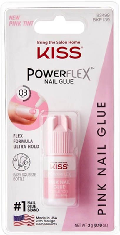 KISS PowerFlex Nail Glue Pink (n)