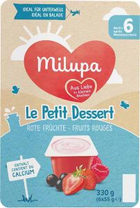 Milupa le Petit Dessert Rote Früchte 6 x 55g
