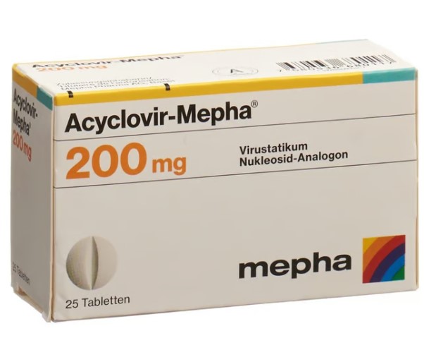 ACYCLOVIR Mepha Tabletten 200 mg 25 Stück ACYCLOVIR Mepha Tabletten 200 mg 25 Stück