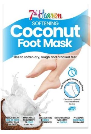 7TH HEAVEN Foot Mask Coconut 1 Paar