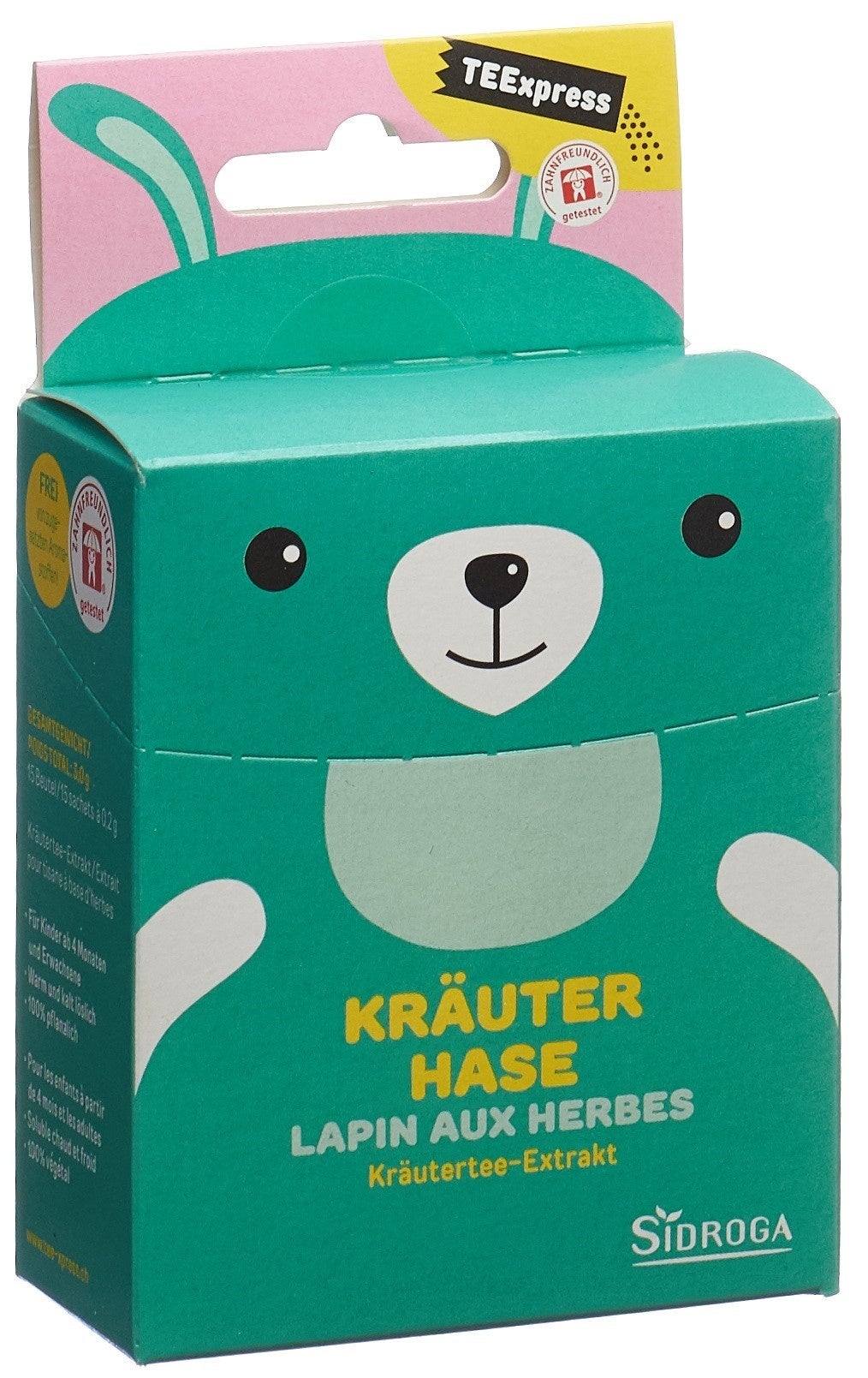 Sidroga TEExpress Kräuter Hase 15 Btl 0.2g Sidroga TEExpress Kräuter Hase 15 Btl 0.2g