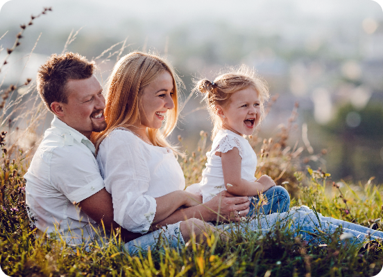 Eltern mit Tochter Eltern mit Tochter