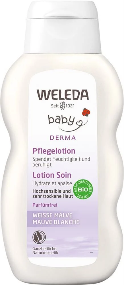 WELEDA Derma 3in1 Pflegelotion weiss Malve 200ml